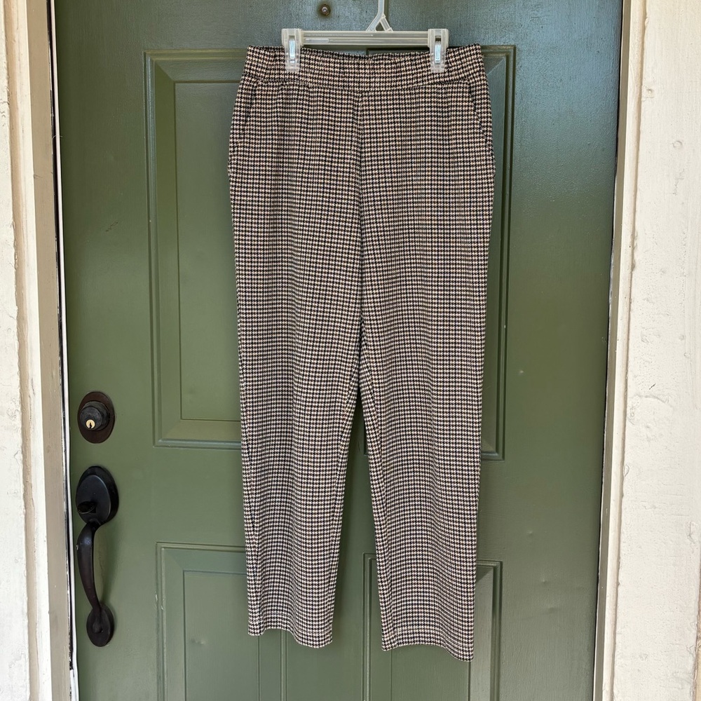 A New Day Houndstooth High Rise Taper Leg Pants Small